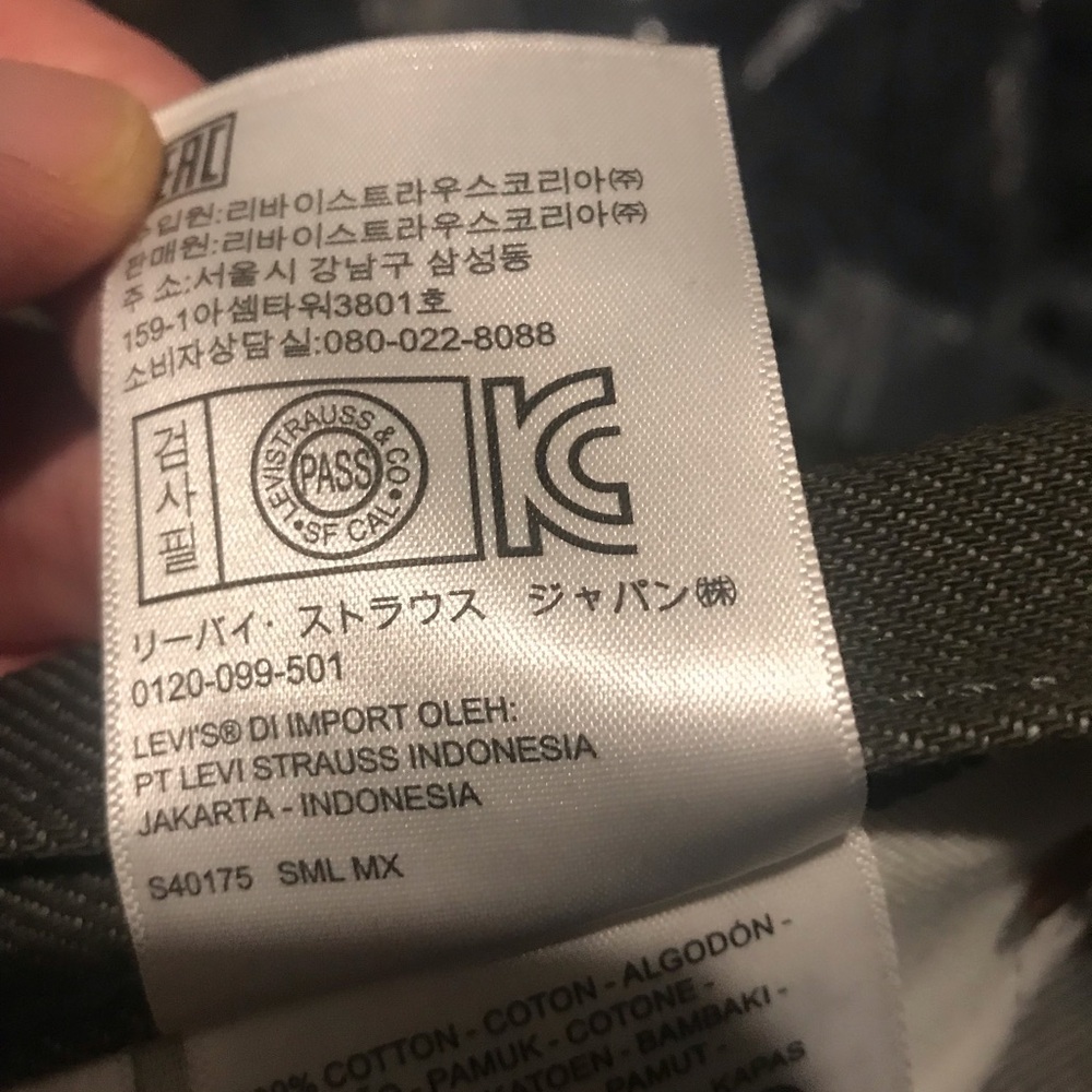Levi 501 42x30 white cone denim - Picture 6 of 7